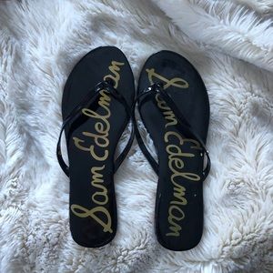 SAM EDELMAN BLACK FLIP FLOPS